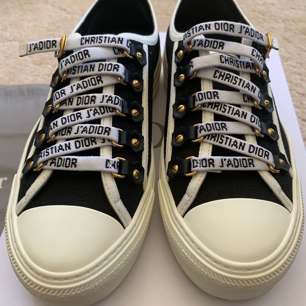 Walk ‘N’Dior Black Canvas Shoes - Picture 3 of 8